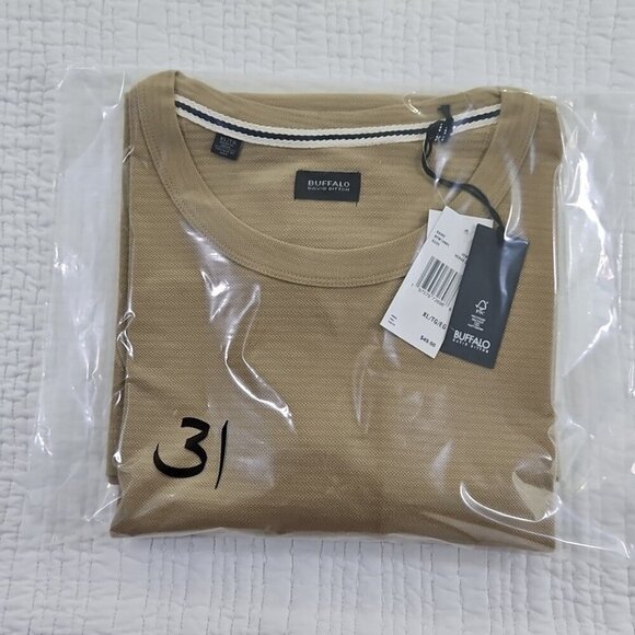 Buffalo David Bitton Woven KaikeT-Shirt Men's XL Brown Short Sleeve NWT MSRP $49 - Picture 13 of 13